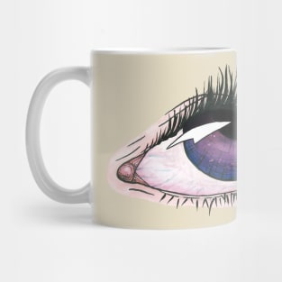 Purple Eye roll Mug